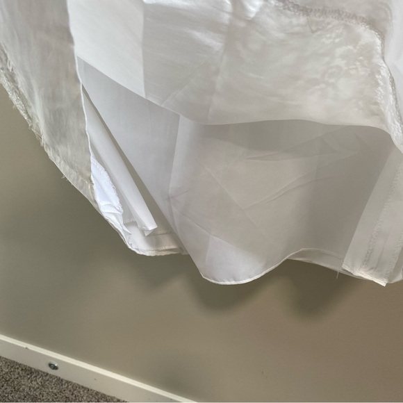 Sophia Tolli - White Lace Sweetheart Neck Midi Dress - 8 - Picture 8 of 16